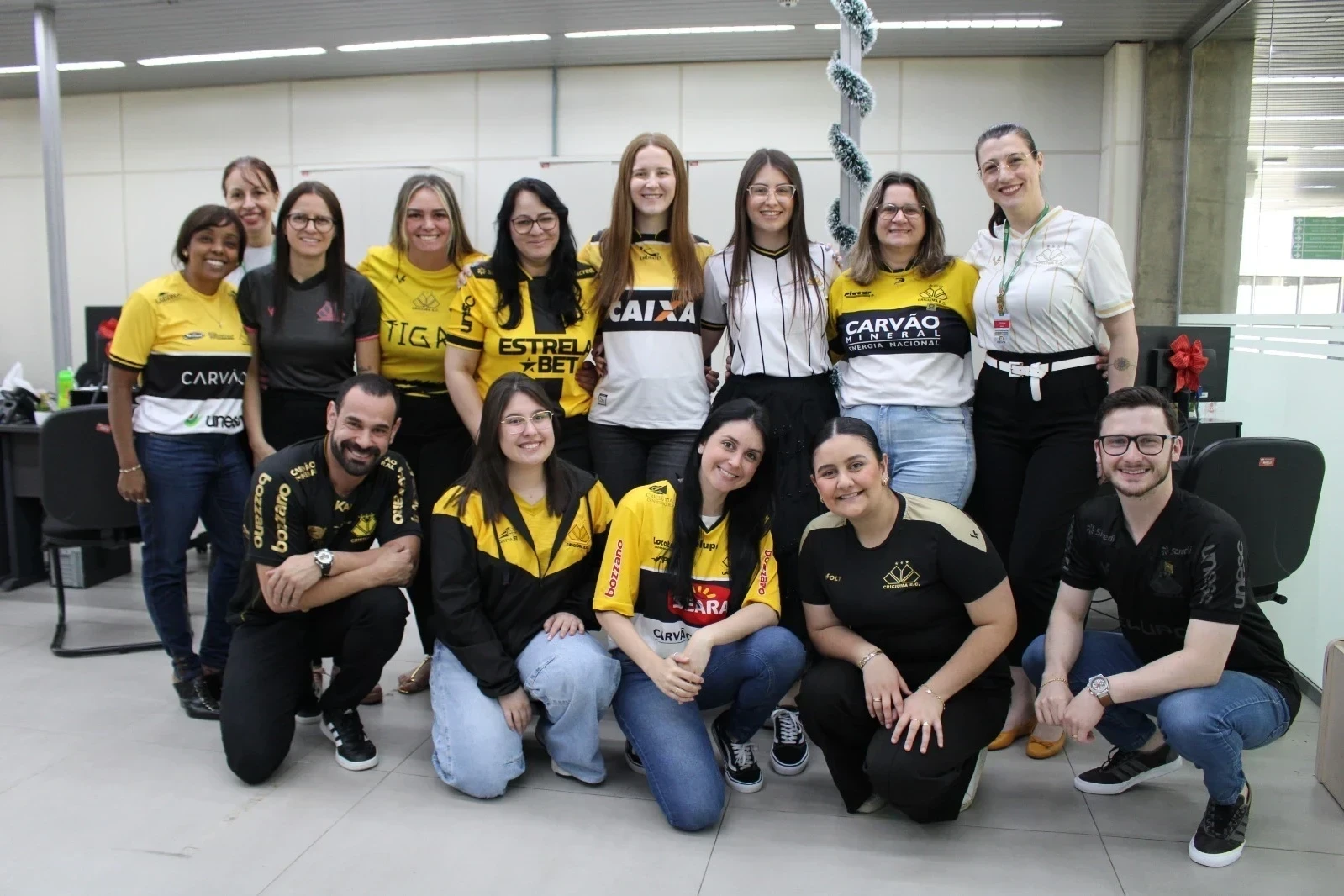 Servidores do Paço Municipal se unem em apoio ao Criciúma Esporte Clube